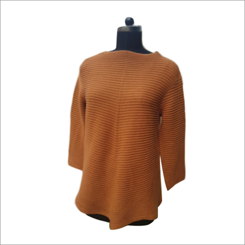 Brown Ladies Acro Wool Sweater