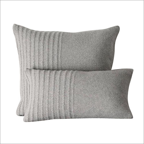 Grey Knitted Cushions