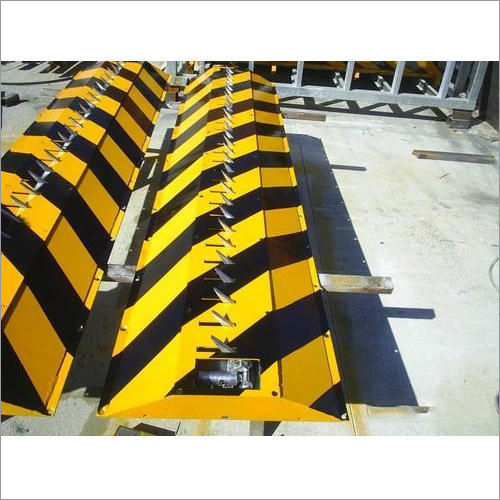 Tire Killer Barrier - Color: Yellow/Black