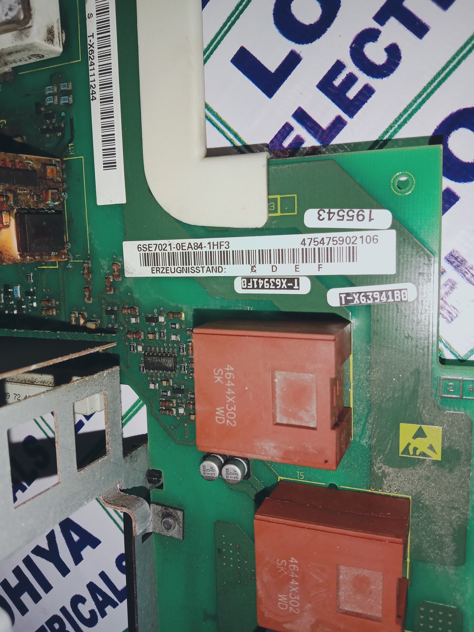 SIEMENS INVERIER PCB 6SE7021-0EA84-1HF3