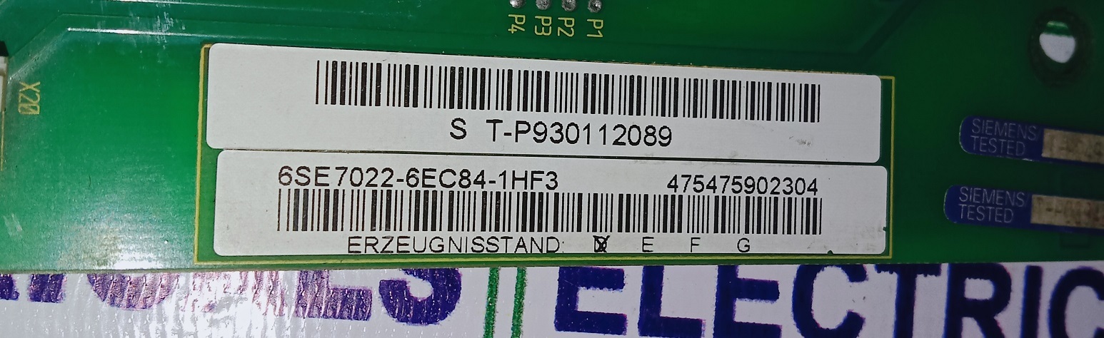 SIEMENS INVERTER PCB 6SE7022-6EC84-1HF3