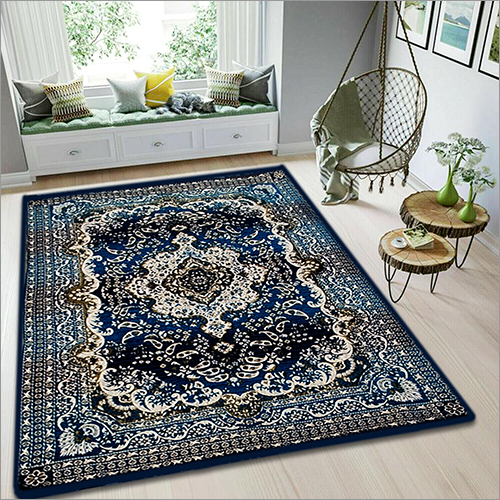 5X7 Ft Printed Floor Carpet - Feature: Washable