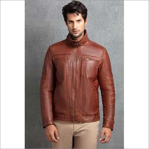 Mens Brown Leather Jacket