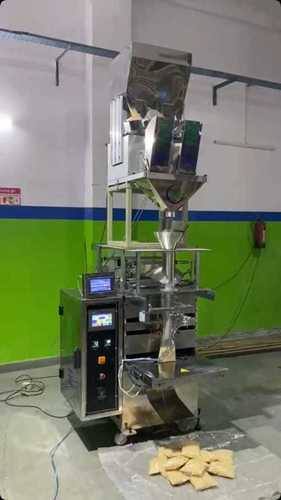 Silver Automatic Form Fill Seal Pneumatic Collar Type Machine With Two Head