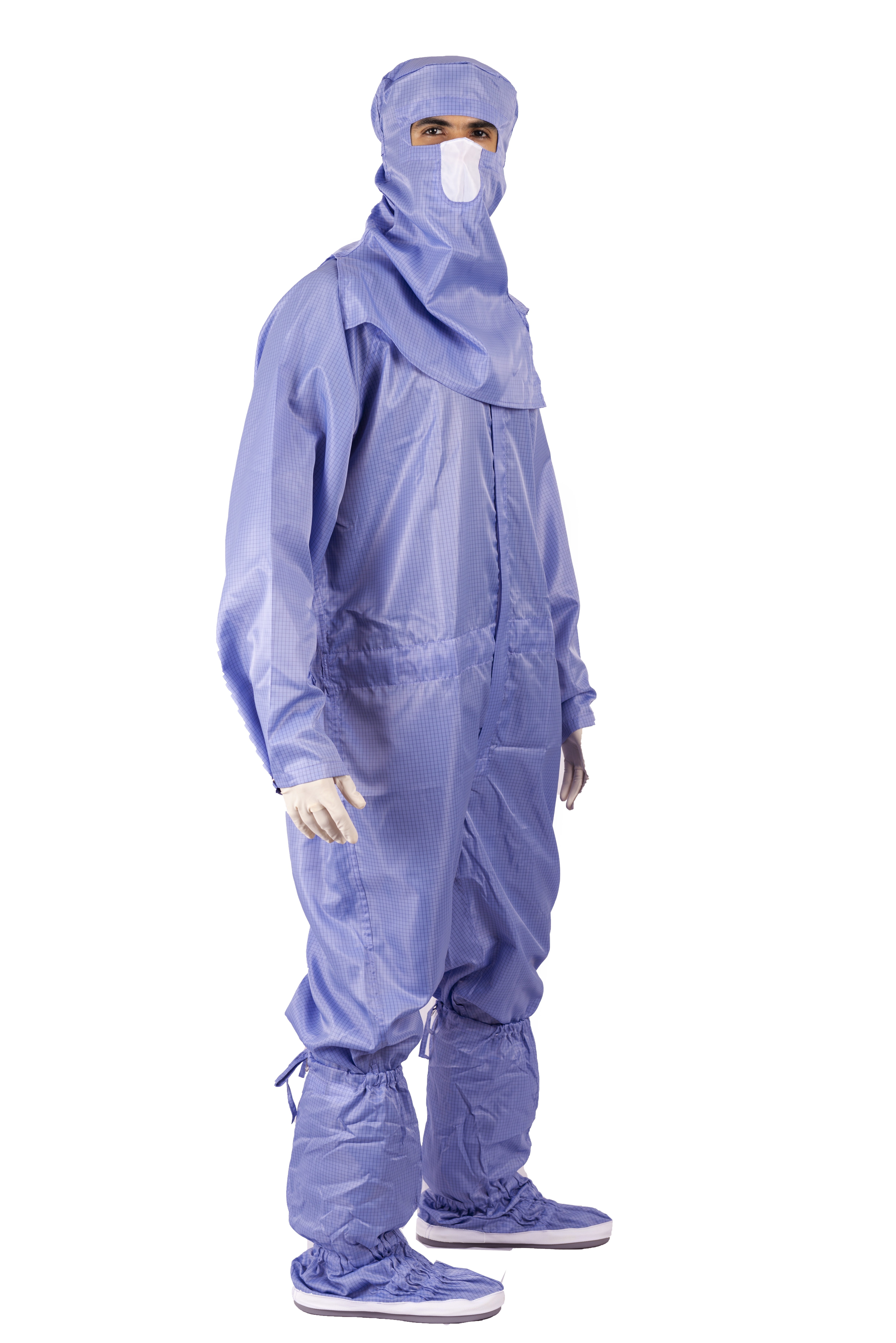 Clean room-Non Linting Antistatic Coverall For Food, Pharmaceutical , Esd