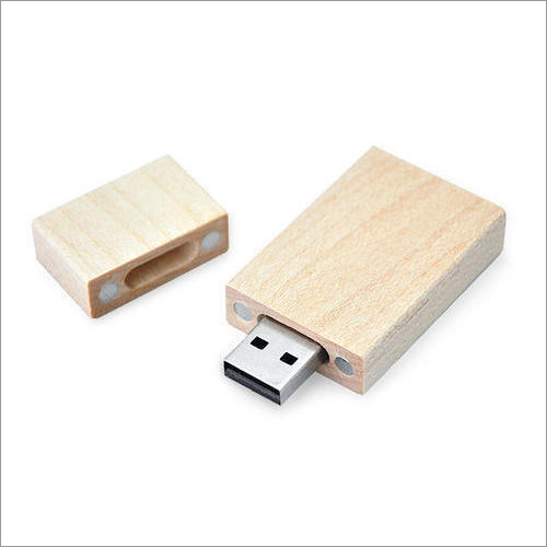 Rectangle Wooden USB Flash Drive By YELLOW TURTLE SOLUTIONS PRIVATE LIMITED