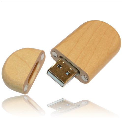 Wooden Oval USB Flash Drive