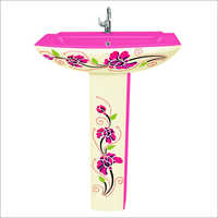 Delta Vitrosa Pedestal Wash Basin Set