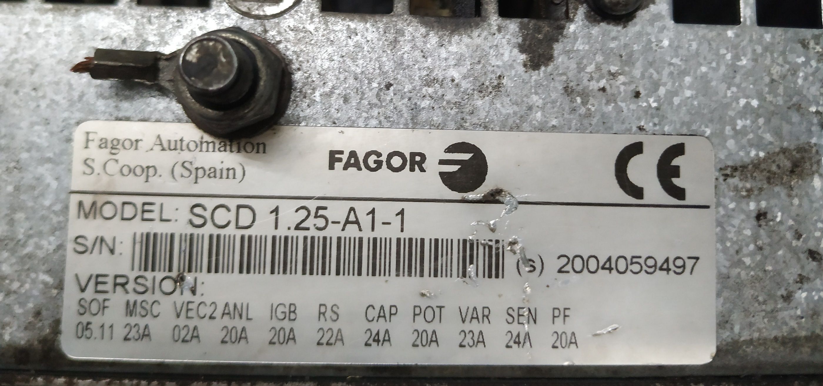 FAGOR SERVO DRIVE SCD 1.25-A1-1