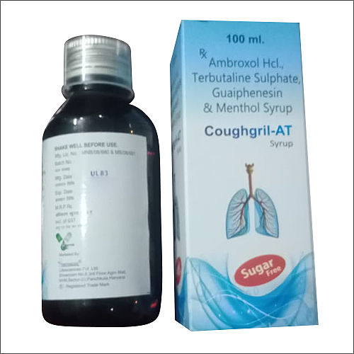 100ml Ambroxol HCL Terbutaline Sulphate Guaiphenesin And Menthol Syrup