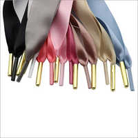 Different Colors Available Metal Aglet Satin Shoe Laces