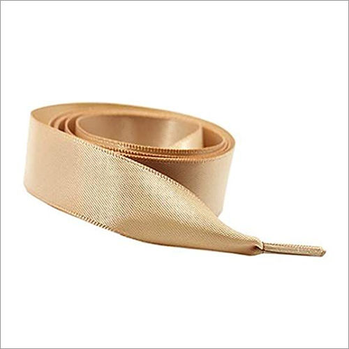 Golden Satin Shoe Laces