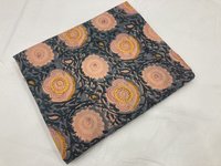Flower Dye Base Hand Block Printed Cotton Fabric