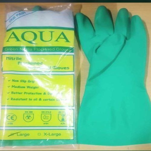 Aqua Nitrile Gloves 