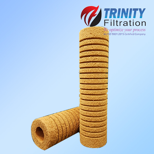Resin Bonded Cartridge Filters - Color: Brown / White