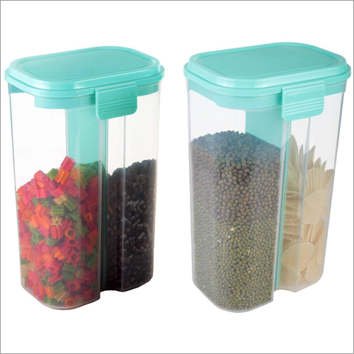 Two Section Plastic Container