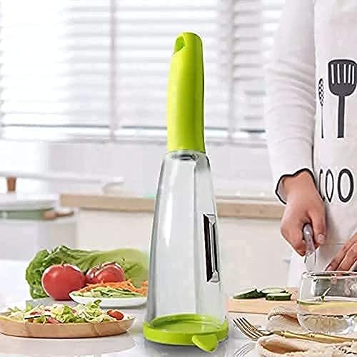 Wonderchef Smart Multifunctional Vegetable/Fruit Peeler for Kitchen with Containers, Stainless Steel Blade By OM ENTERPRISE