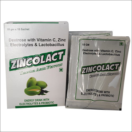 Dextrose With Vitamin C, Zinc Electrolytes And Lactobacillus Sachet