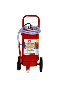 O trole de Safex montou o tipo extintores de fogo 25kg do ABC (DCP)