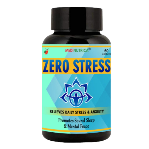 Zero Stress Reduces Anxiety, Mood Swings And Tension, Anti-Stress And Sleep Support Capsules Age Group: For Adults