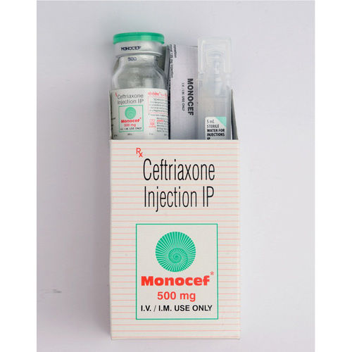 Ceftriaxone Injection I.P. (Monocef) 500 mg