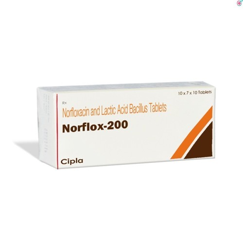 Norfloxacin and Lactic Acid Bacilus Tablets 200 mg