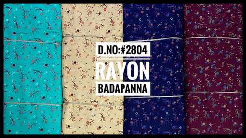 Rayon printed fabric