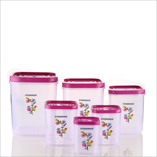 Classic Containers 6 Pcs Set By CRYSTALWARE INTERNATIONAL PRIVATE LIMITED