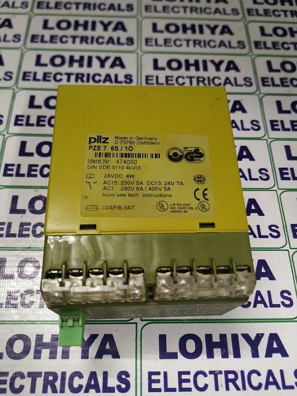 PILZ SAFETY RELAY MODULE PZE7 6S/10