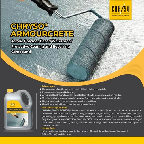 CHRYSO Acrylic Polymer Based Waterproof Protective Coating and Repairing Compound