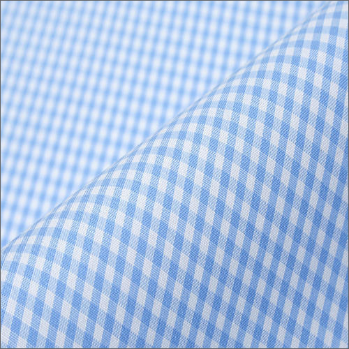 Available In Different Color Small Checks Shirting Fabrics