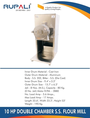 Commercial Flour Mill - 10 HP - SS
