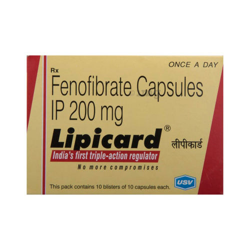 Fenofibrate Capsules IP 200 mg