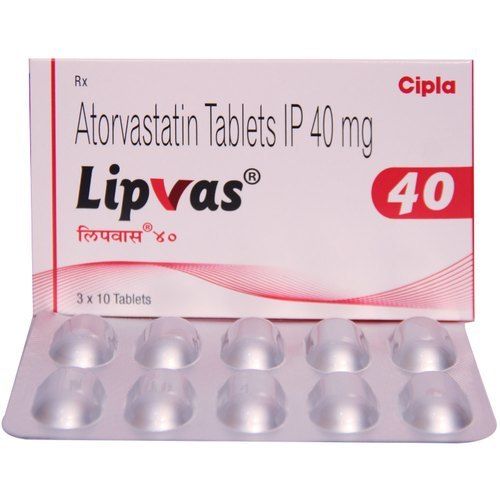 Atorvastatin Tablets I.P. 40 Mg (Lipvas) General Medicines