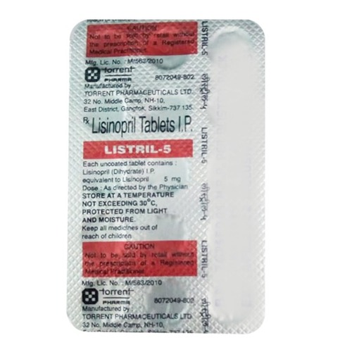 Lisinopril Tablets I.P. 5 mg