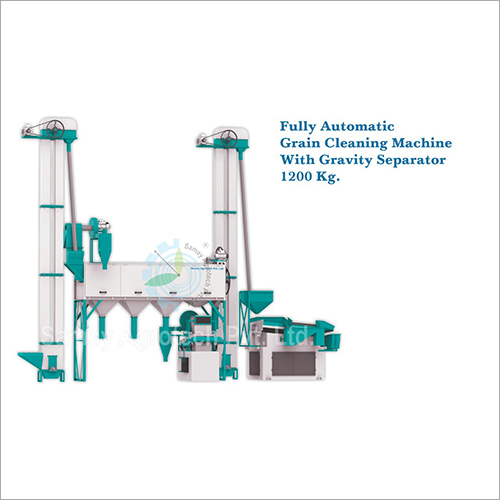 Fully Automatic Grain Cleaning Machine with Gravity Separator 1200 kg
