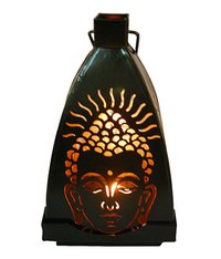 Candle Lantern - Metal Iron, 152.4mm Height, 3.5 Inch Width, Matte Black Or Custom Color | Easy To Clean, Rust Proof, Indian Religious Design