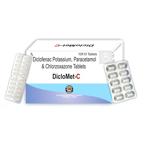 Diclo Potassium 50mg + Para 325mg + Chlorzoxazone 250 mg Tab