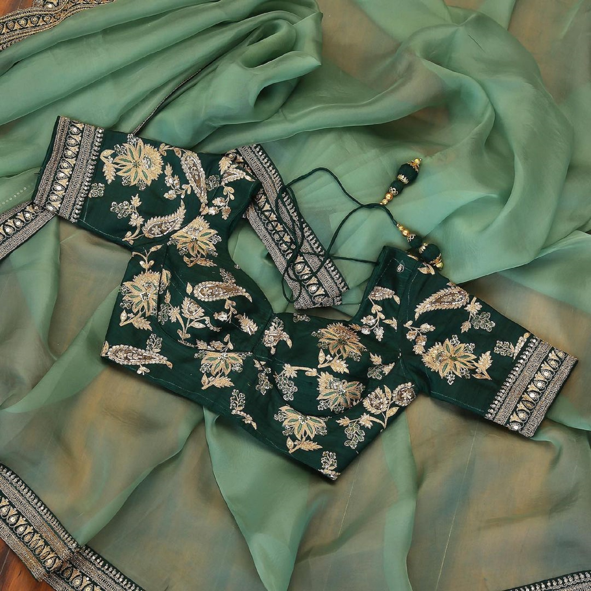 Organza saree