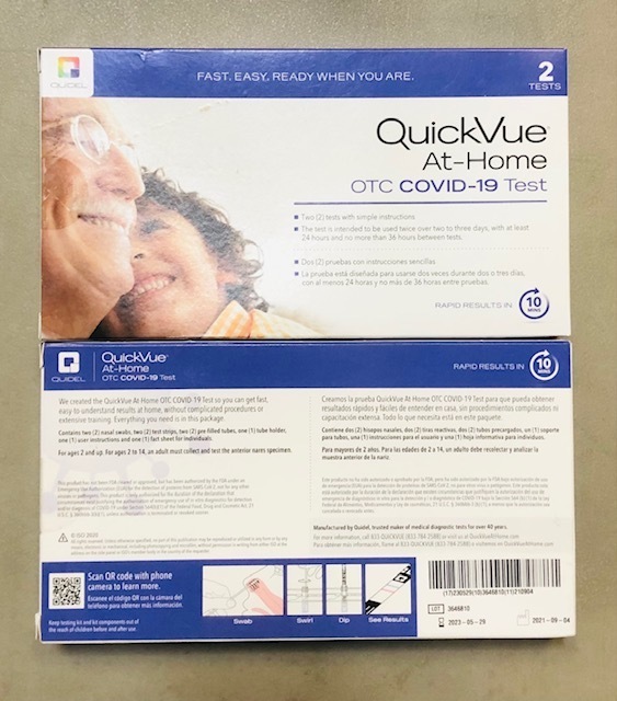 Quickvue at home Otc Covid 19 Test Kit in Panama