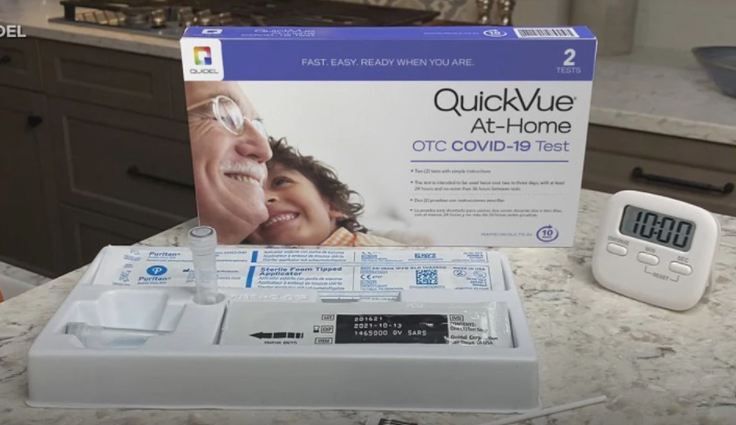 Quickvue at-home otc covid-19 test kit in Switzerland