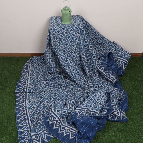 Hand Block Printed Cotton Bed Cover