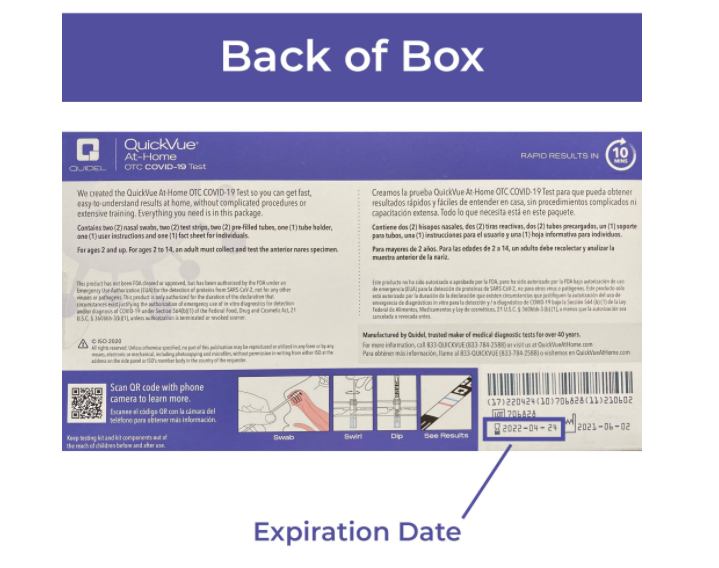 Quickvue at-home otc covid-19 test kit in Saudi Arabia