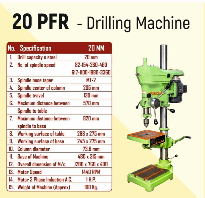 Pillar Drill Machine