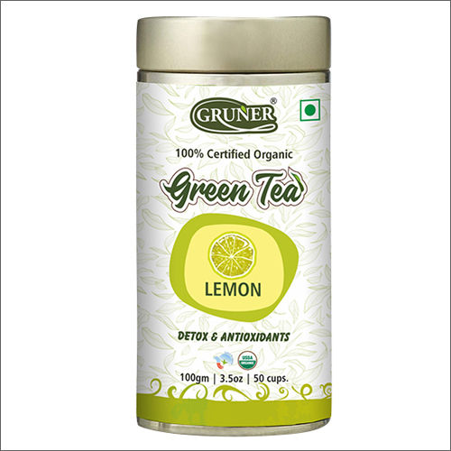 100G Lemon Organic Detox And Antioxidants Green Tea Grade: A