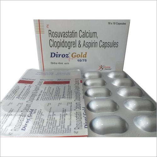 Diroz Gold Rosuvastatin Calcium Clopidogrel