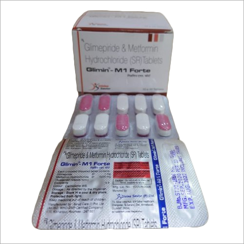 Glimin-M1 Forte Glimepiride and Metformin Hydrochloride SR Tablets