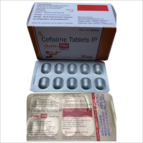 Oxim-200 Cefixime Tablets Grade: Medical Grade