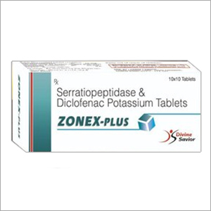 Zones-Plus Serratiopeptidase And Diclofenac Potassium Tablets General Medicines