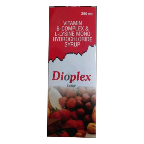 Dioples 200 ml Vitamin B Complex and L-Lysine Mono Hydrochloride Syrup